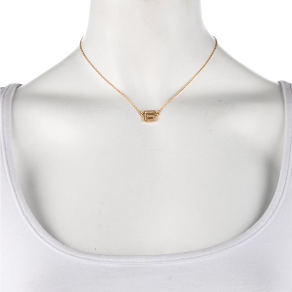 Authentic Givenchy Crystal G Necklace - Picture 2 of 5